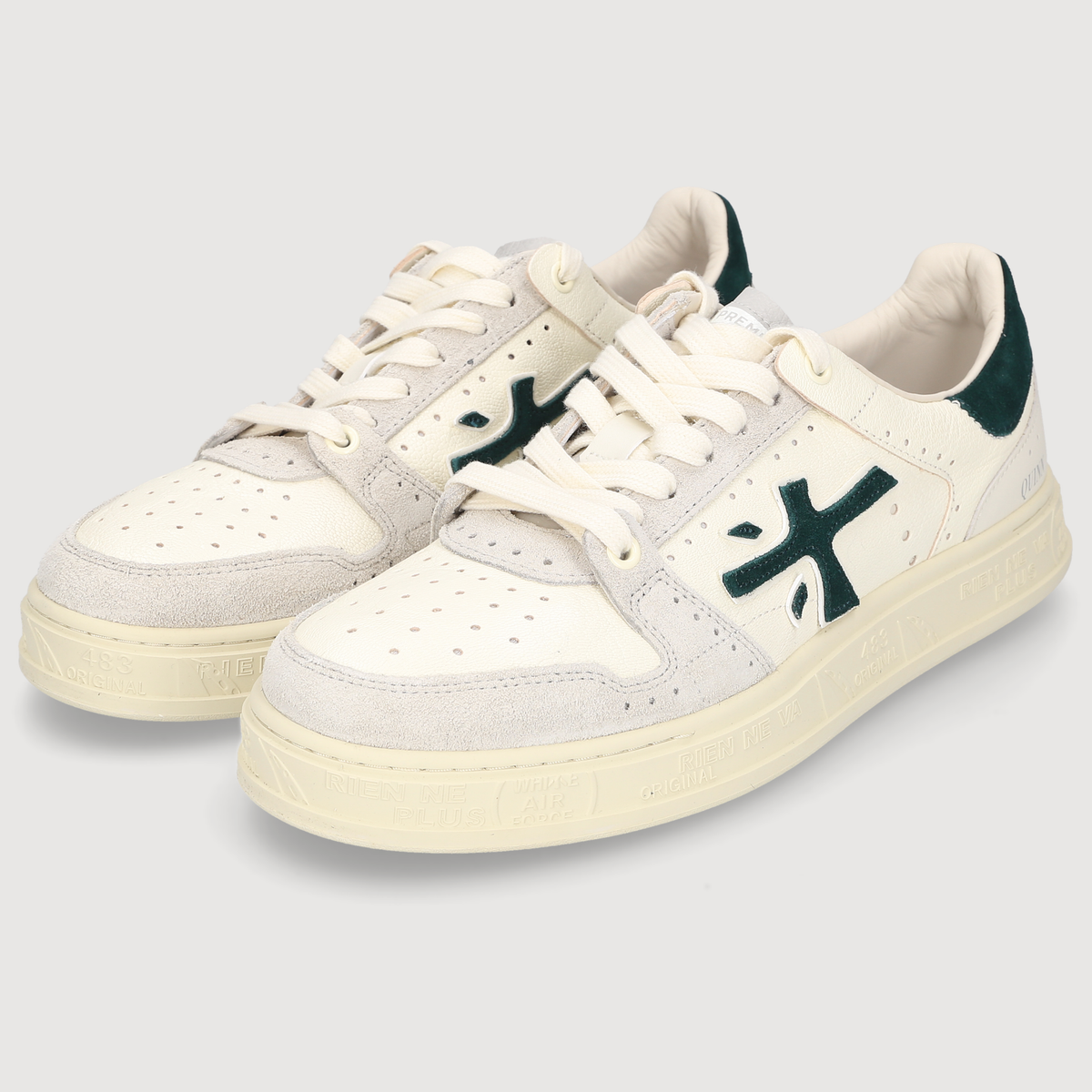 QUINN-VAR 8650 - WHITE/GREY/GREEN