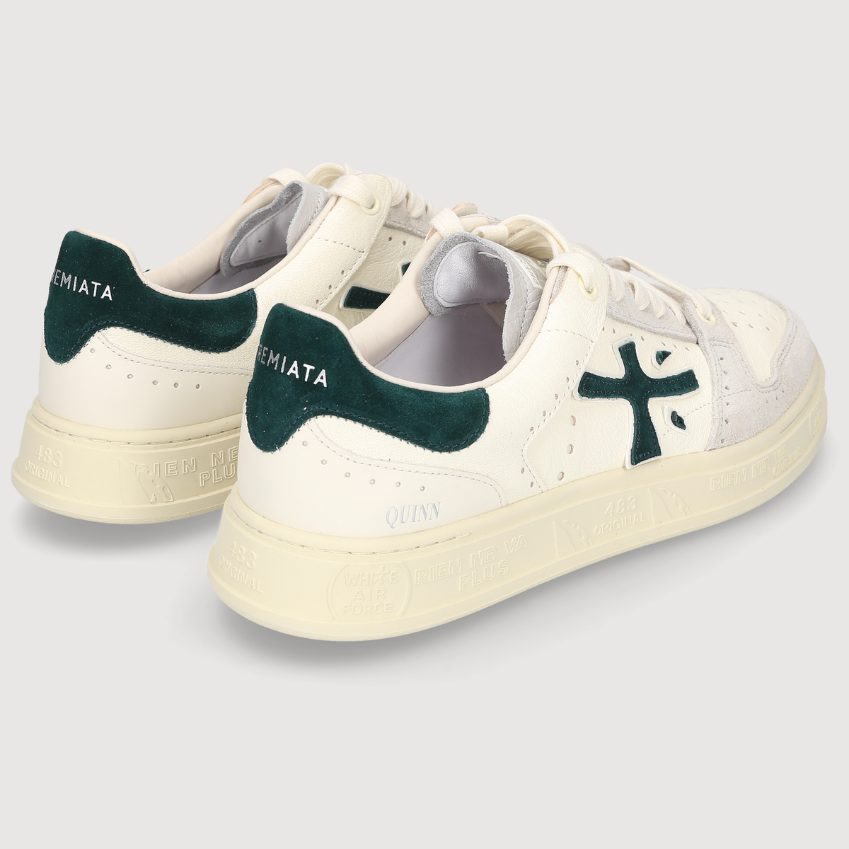 QUINN-VAR 8650 - WHITE/GREY/GREEN