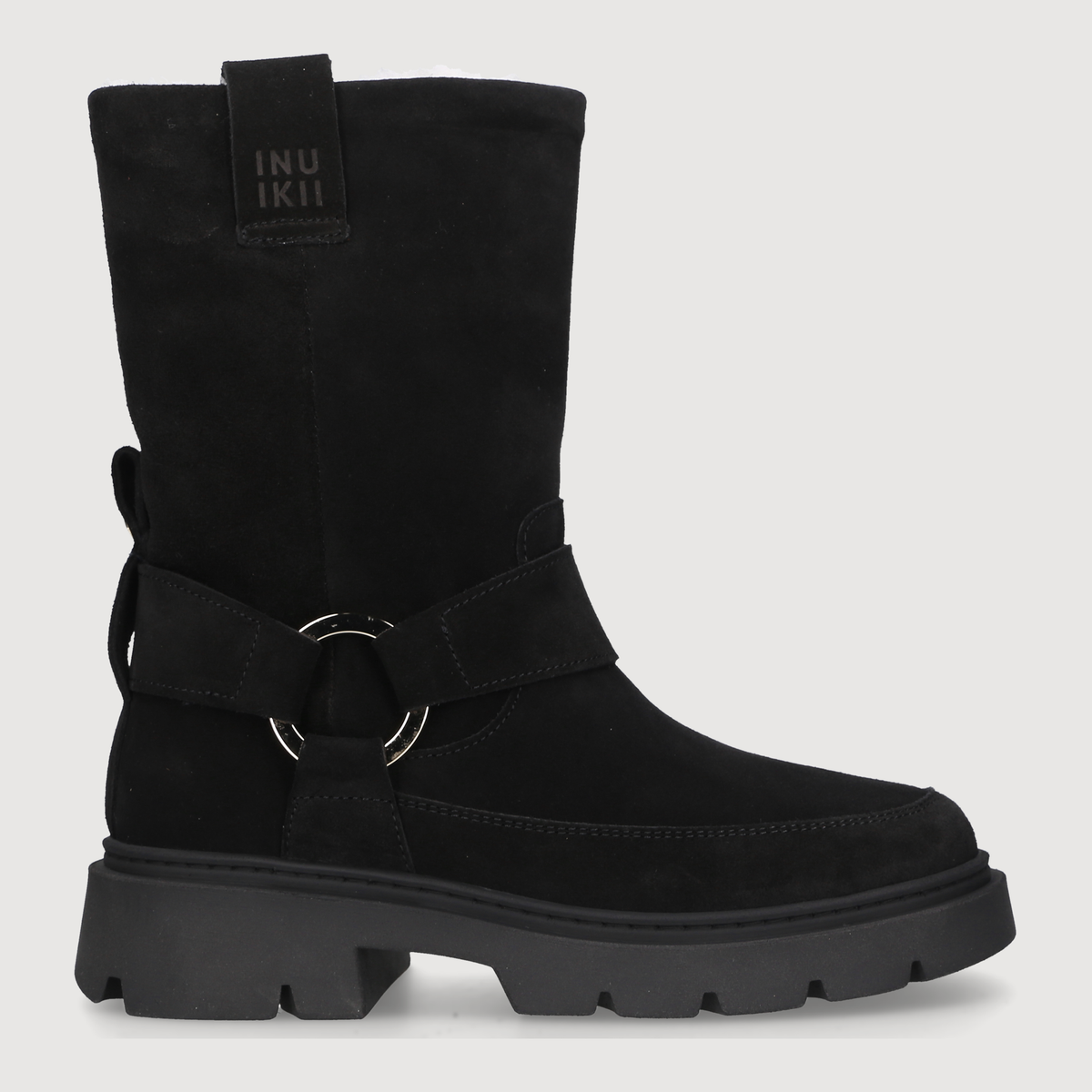 Inuikii Damen Boot BIKER WOOL Black