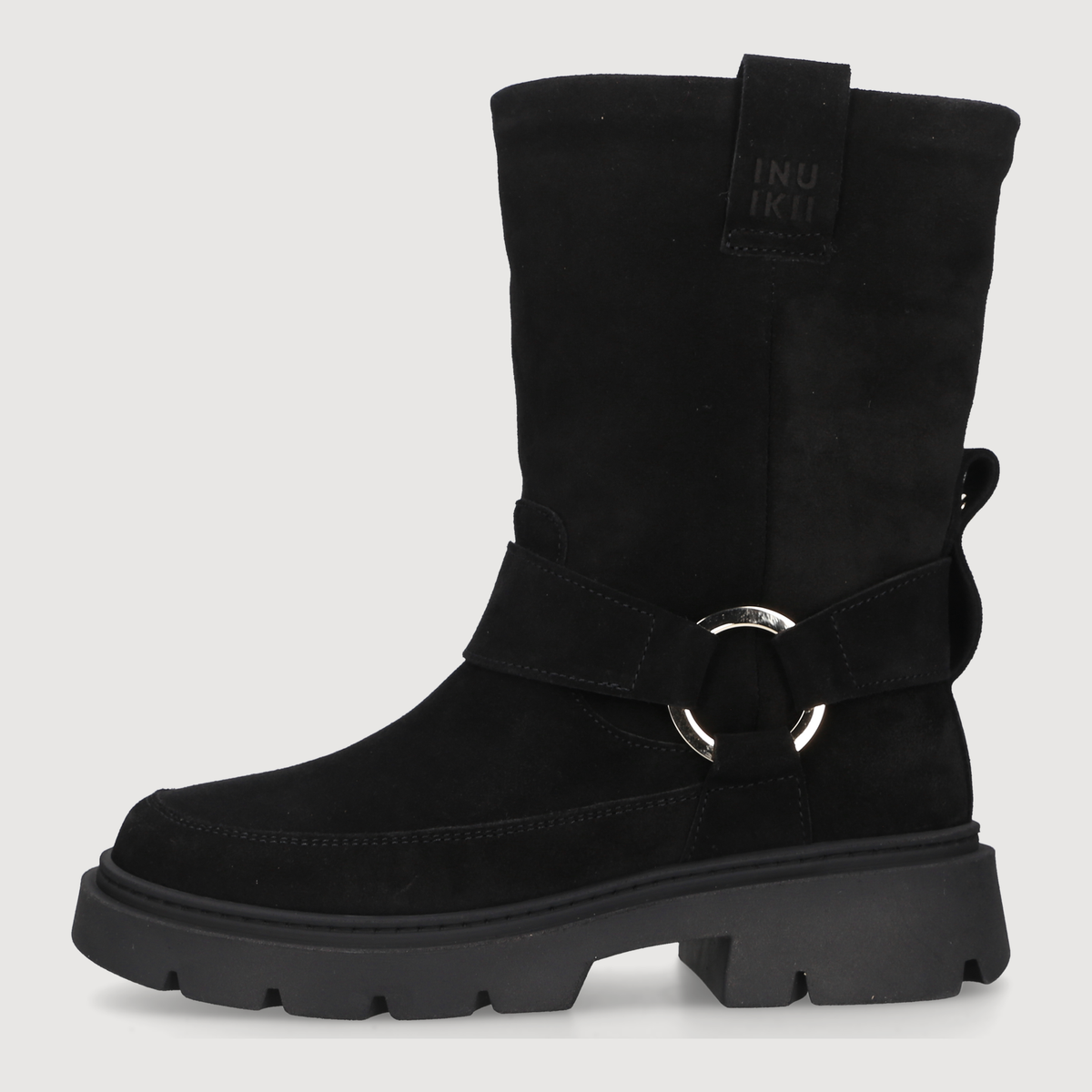 Inuikii Damen Boot BIKER WOOL Black