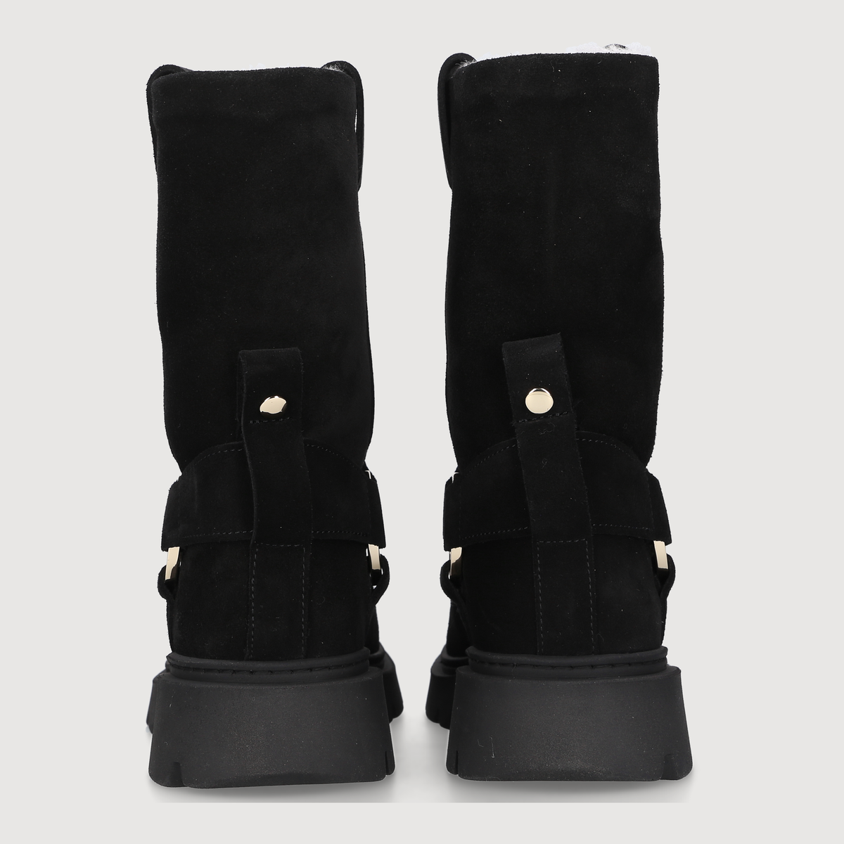 Inuikii Damen Boot BIKER WOOL Black