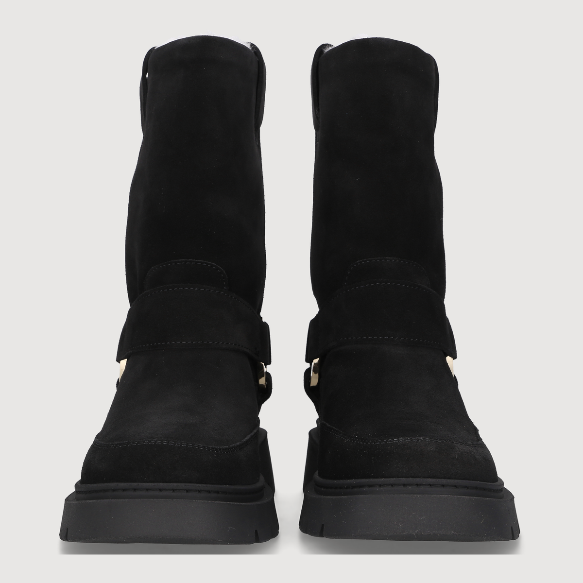 Inuikii Damen Boot BIKER WOOL Black