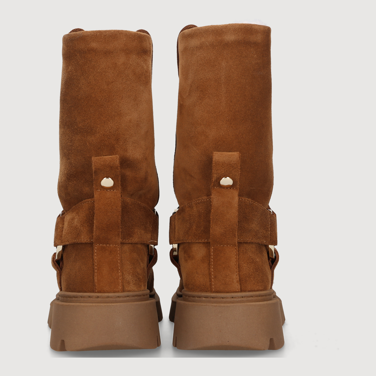 Inuikii Damen Boot BIKER WOOL Brown