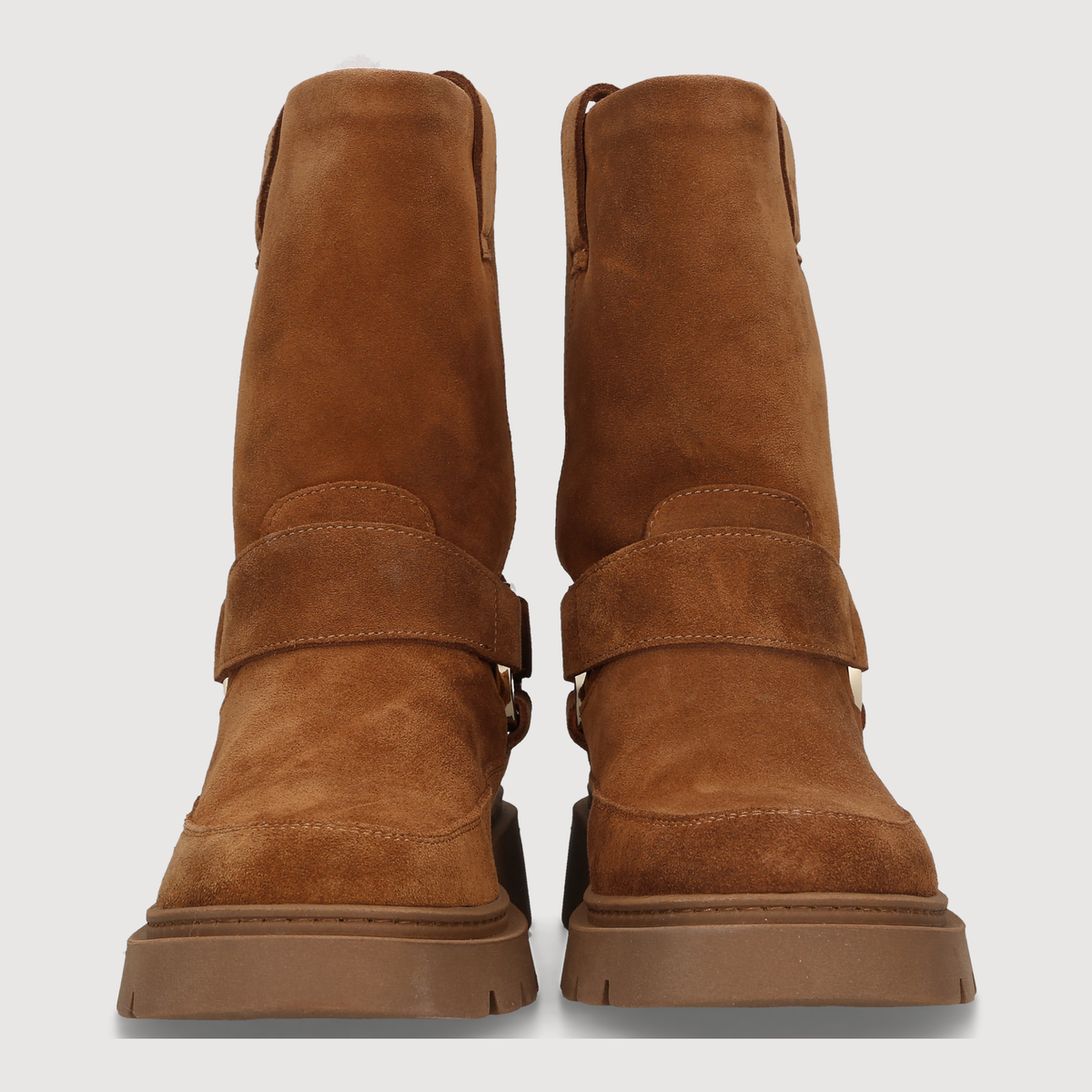 Inuikii Damen Boot BIKER WOOL Brown