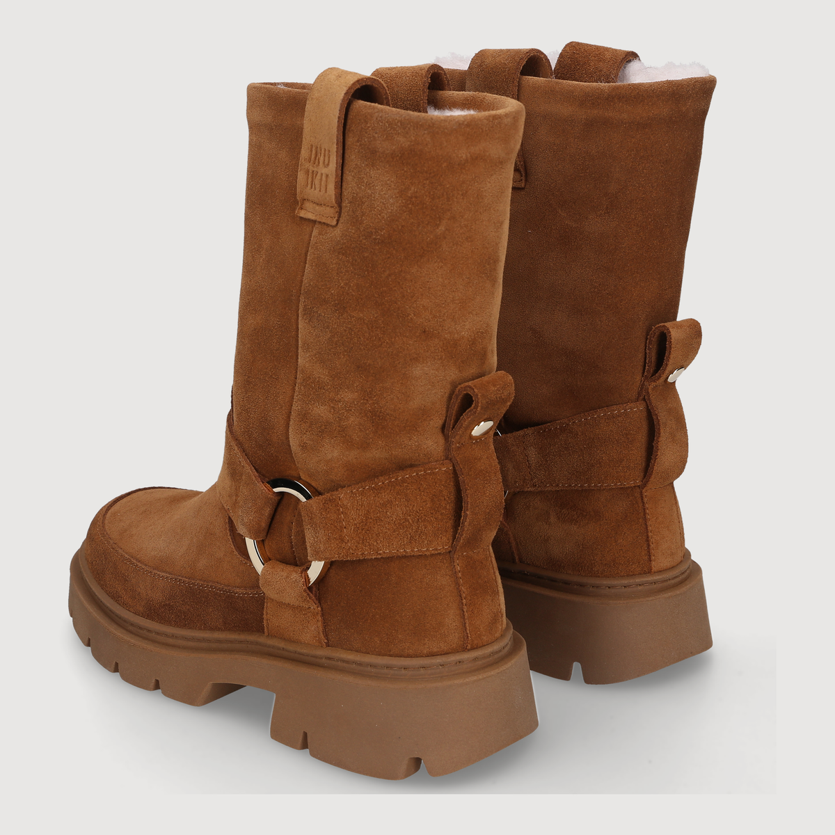 Inuikii Damen Boot BIKER WOOL Brown