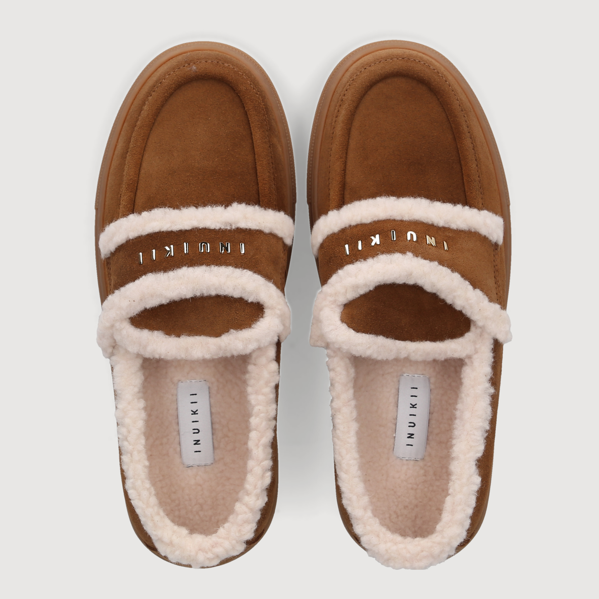 Inuikii Damen Loafer SHEARLING LOAFER Brown
