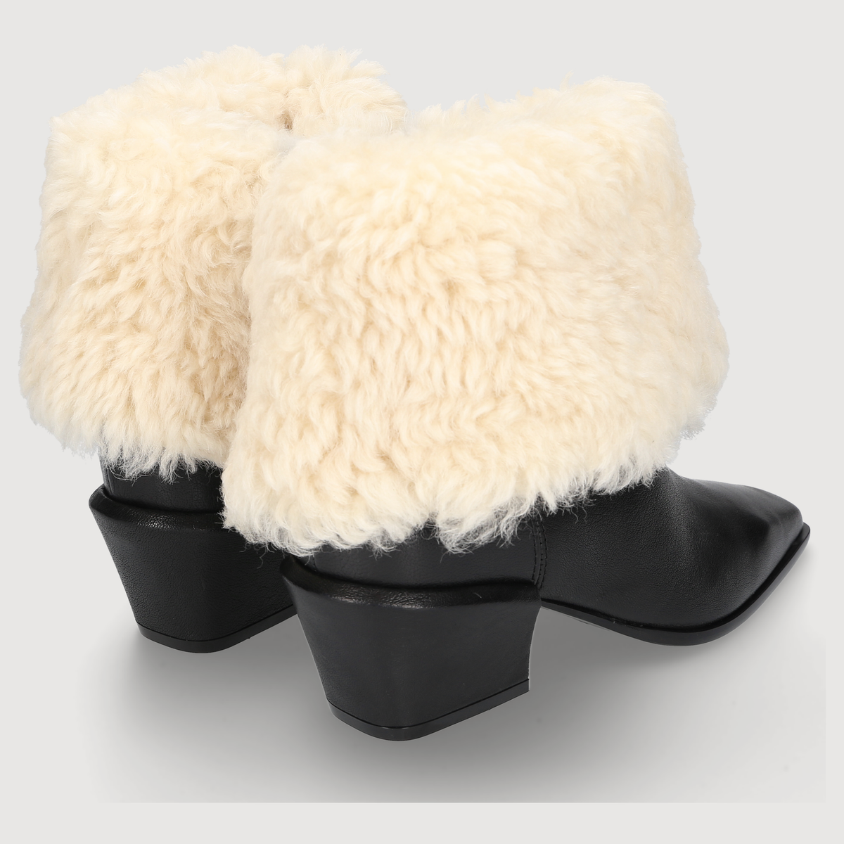 BETTINA WINTER ANKLE BOOT 50 - Black/Natural