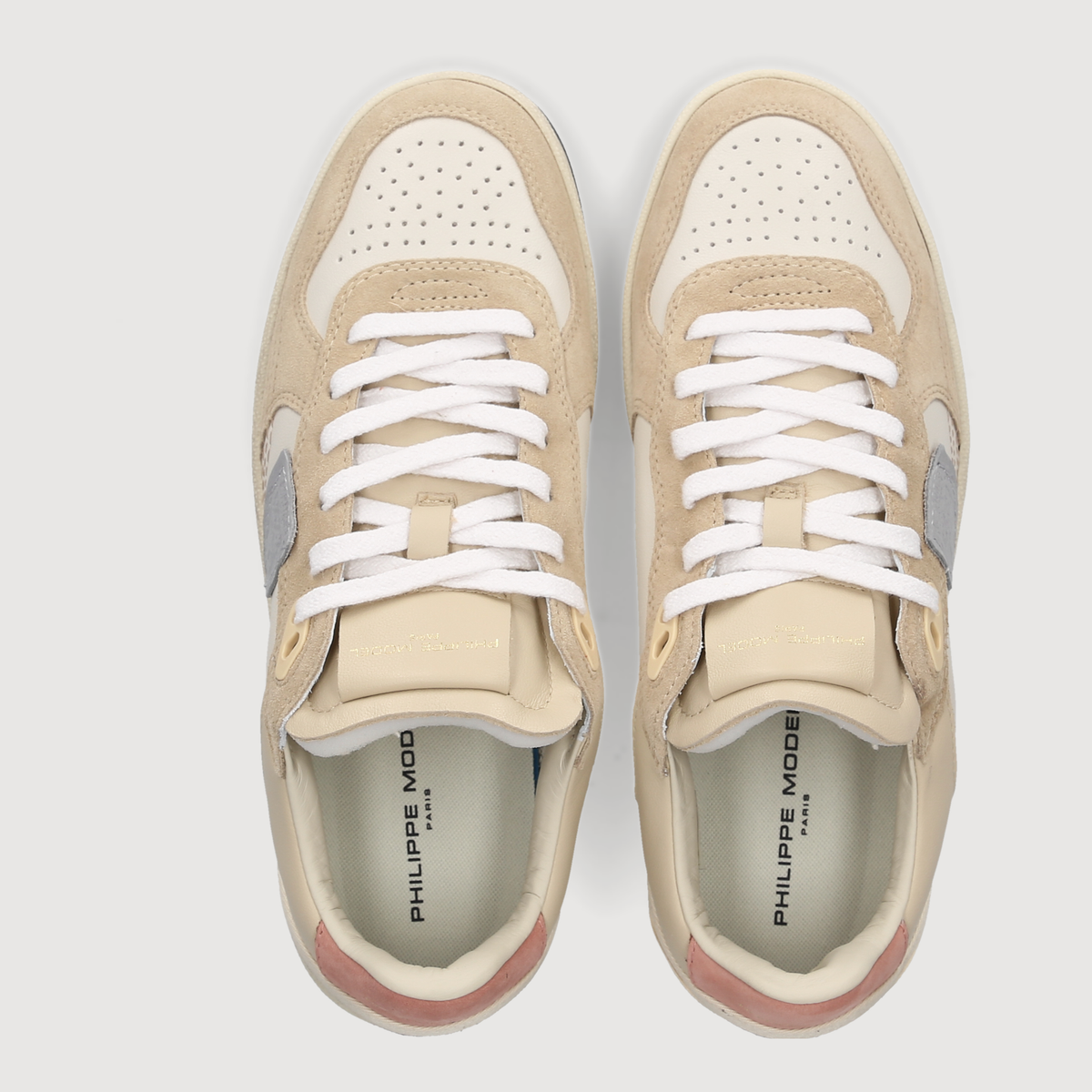 Philippe Model Damen Sneaker PGAL LOW WOMAN Milk White/Pink
