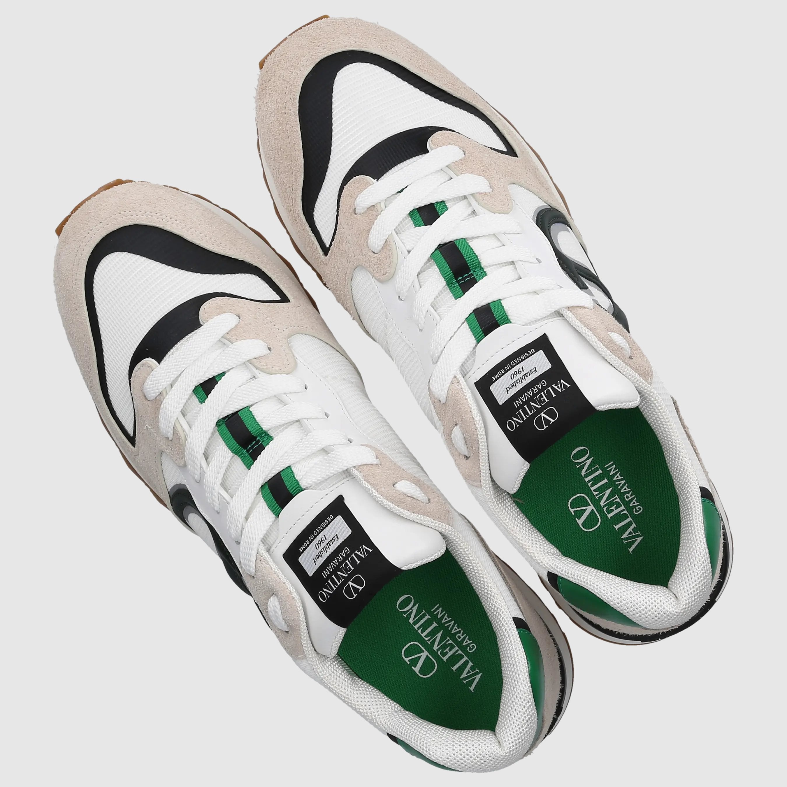 Valentino Garavani Herren Sneaker low VLOGO PACE Veloursleder